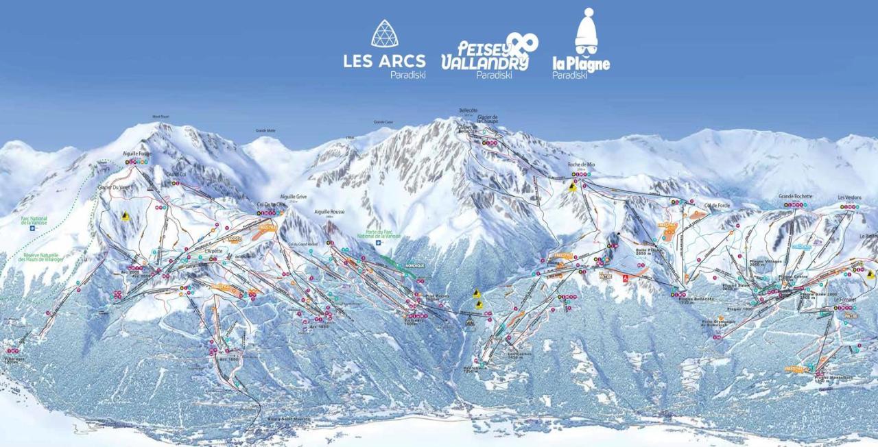 Arc 1950 Appt Luxe 2-4Pers -Skis Aux Pieds-Spa-Piscines Interieure Et Exterieure-Sauna-Hammam Les Arcs  Экстерьер фото